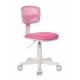 Кресло детское Бюрократ CH-W299/PK/TW-13A спинка сетка розовый TW-06A TW-13A (пластик белый) главное фото в маленьком размере