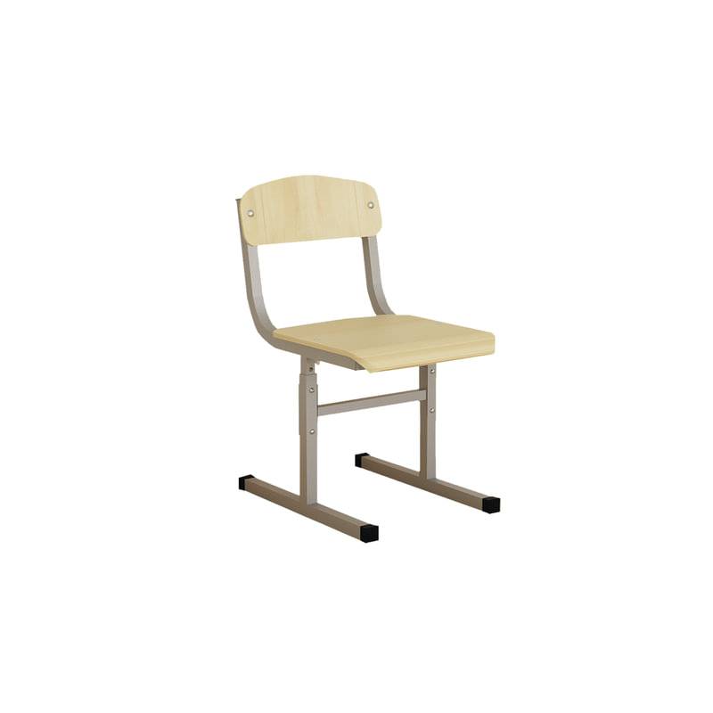 Стул ученический регулируемый, 340х430х585-665 мм, рост 2-4, серый каркас, Ш-508 (2-4) главное фото